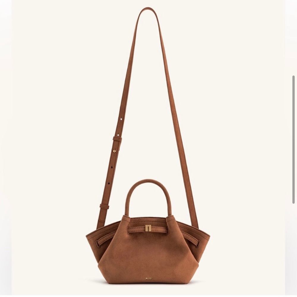 JW PEI Brown Mini Suede Crossbody Bag